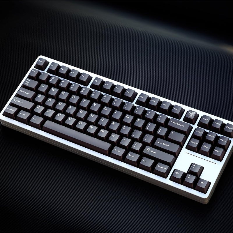 Sumgsn 114 Keys Doubleshot Translucent Keycaps Cherry Profile Black Keycap Set Fit for 61/64/87 Cherry Mx Switches Mechanical Keyboard - Image 5